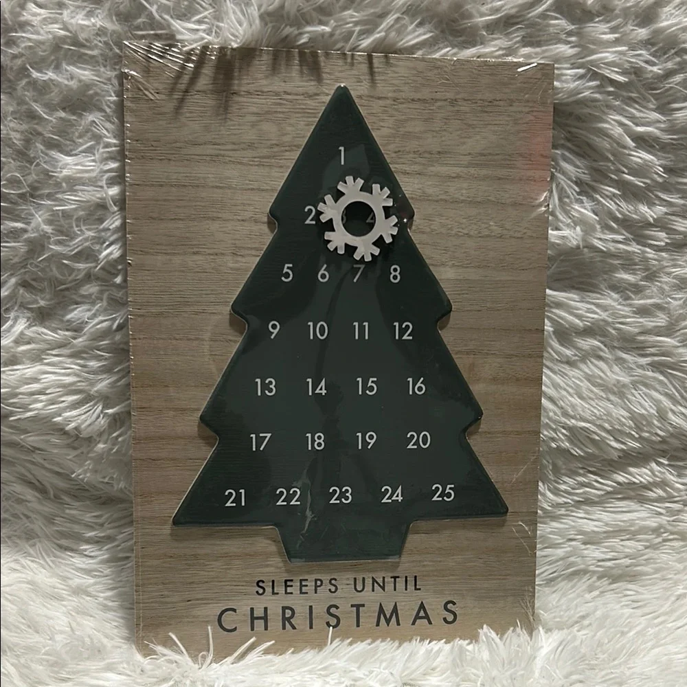 Sleeps Until Christmas Wall Hanging Advent Calendar from Target NEW
